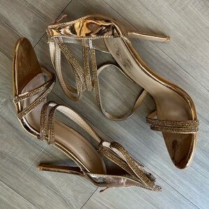 Women’s Sparkly Stiletto Heels | Size 10 | Crystal-Embellished & Elegant